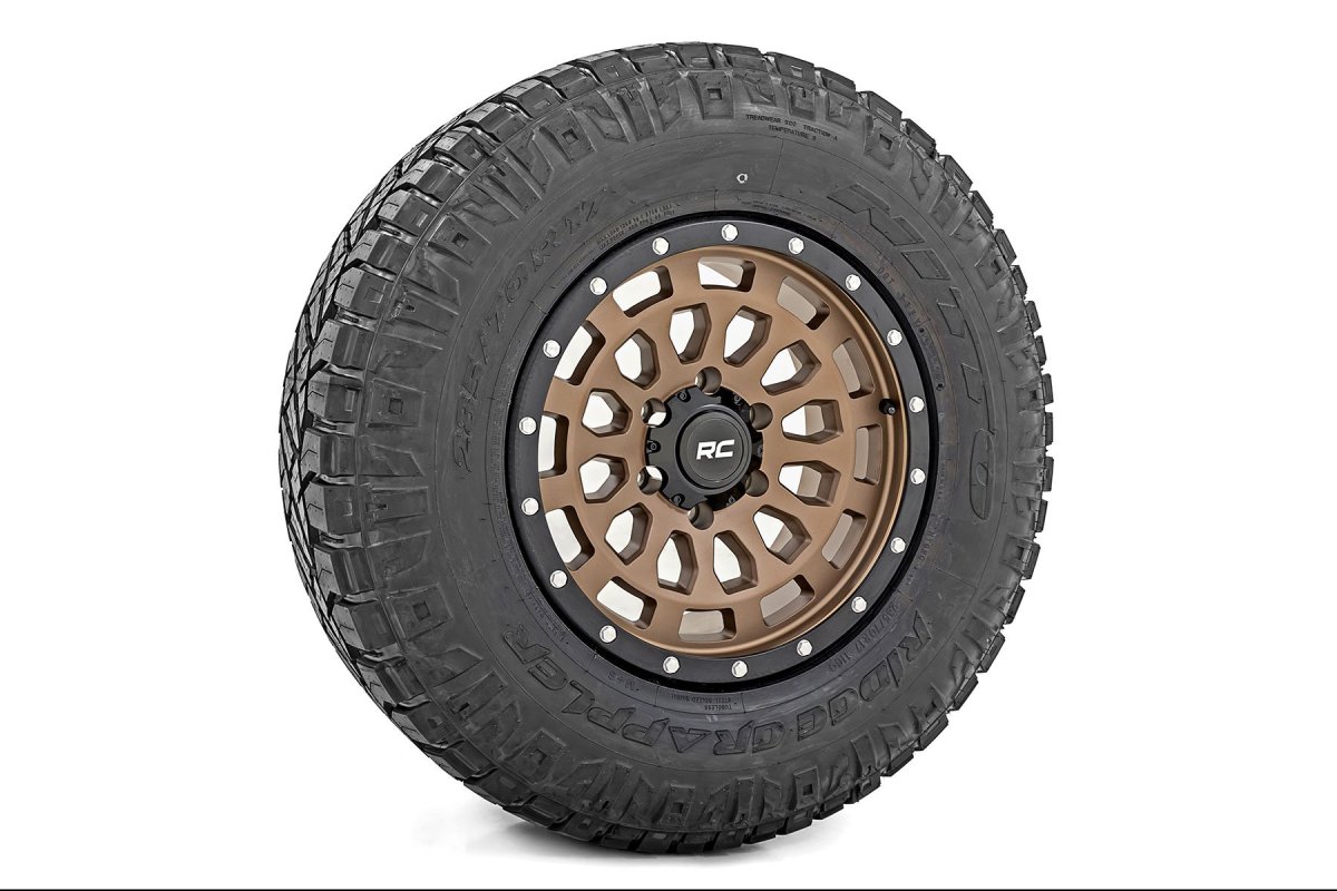 GMC K25/K2500 Pickup Wheel - Rough Country - Simulated Beadlock - Bronze/Black - '70-'72